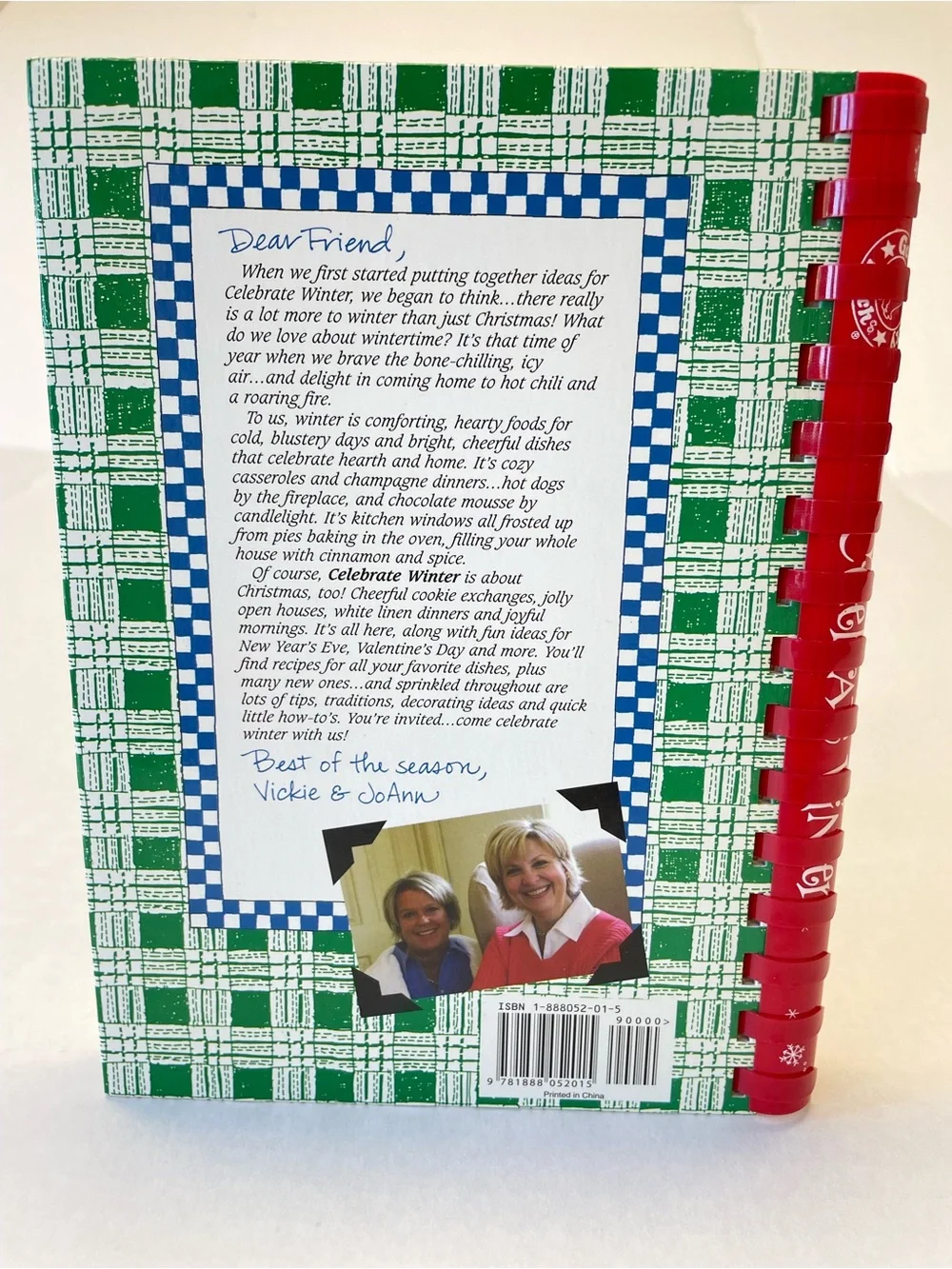 Gooseberry Patch Celebrate Winter Cookbook Fireside Feasts Cottagecore Gingham